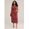 WE Fashion Curve midi jurk Plus Size - oudroze