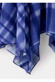 thumbnail: Mango geruite midi rok - blauw