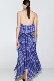 thumbnail: Mango geruite midi rok - blauw