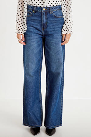 wide leg jeans - stonewashed