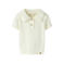 LIL' ATELIER BABY polo fijn gebreid ecru