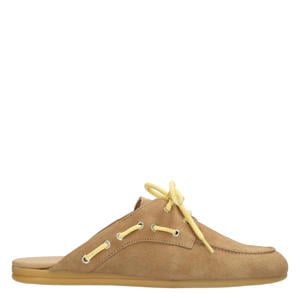 Loes suède clogs - camel