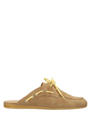Loes suède clogs - camel