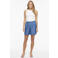 VILA high wide leg korte broek - mediumblauw