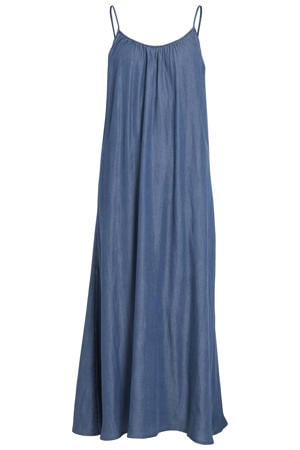 maxi jurk - denimblauw