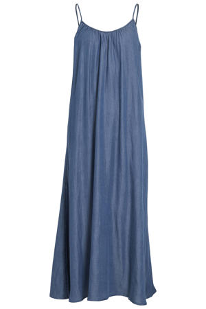 maxi jurk - denimblauw
