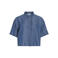 VILA rechtvallende blouse - middelblauw denim