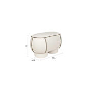 thumbnail: Housecraft Living  Marina Bank Ovaal 77,5 cm Wit