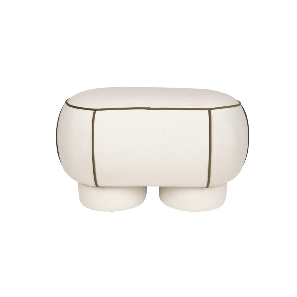 Housecraft Living Marina Bank Ovaal 77,5 cm Wit