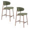 Housecraft Living  Claes Barkrukken rugleuning 65 cm Groen - Set van 2
