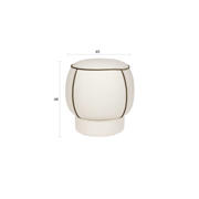 thumbnail: Housecraft Living  Marina Poef Rond 45 cm Wit