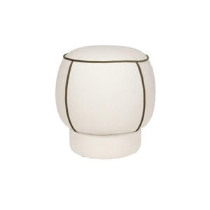 Marina Poef Rond 45 cm Wit