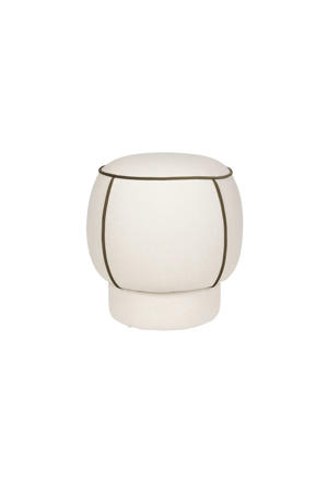 Marina Poef Rond 45 cm Wit