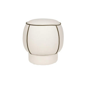 Marina Poef Rond 45 cm Wit