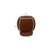 thumbnail: Housecraft Living  Marina Poef Rond 45 cm Rood