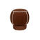 Housecraft Living  Marina Poef Rond 45 cm Rood