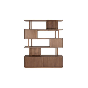  Barbier Boekenkast/ Wandkast Walnoot