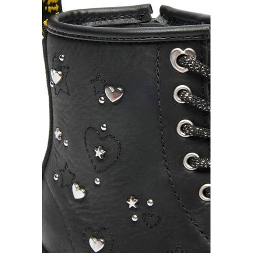 Dr. Martens 1460 Hs leren enkelboots met studs zwart