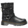 Dr. Martens Genaya Hs J leren enkelboots met profielzool en studs - zwart
