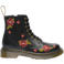 Dr. Martens 1460 Pascal J leren gebloemde enkelboots met borduursels - zwart