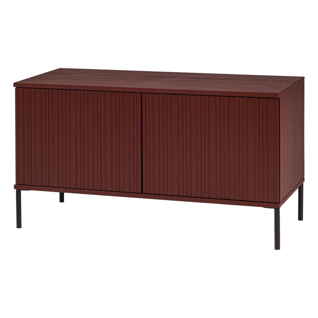 WOOOD WOOOD New Gravure Tv Meubel - Grenen - Bordeauxrood - 56x100x44