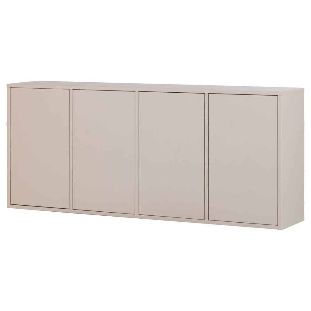 WOOOD Merel Dressoir - Grenen - Bordeauxrood - 85x198x39,5 cm