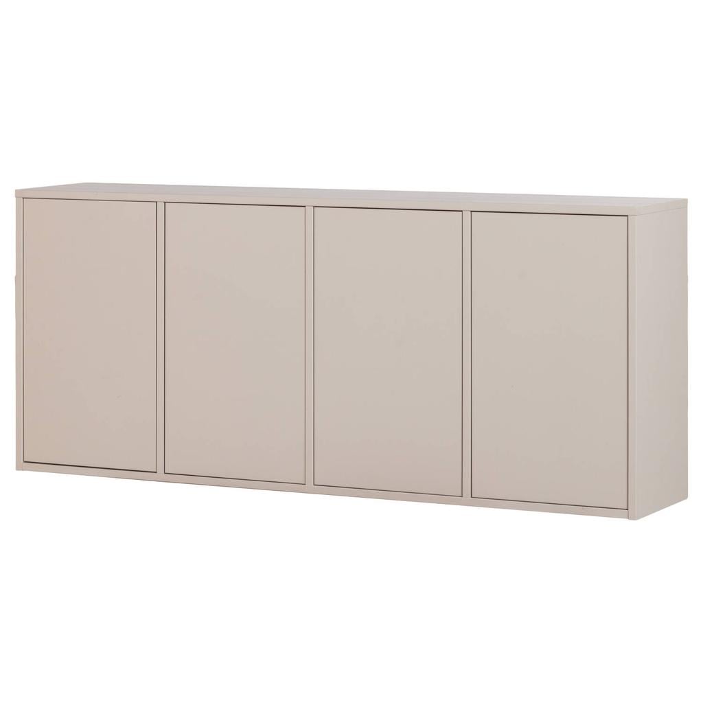 WOOOD WOOOD Merel Dressoir - Grenen - Bordeauxrood - 85x198x39,5 cm