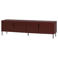 WOOOD WOOOD Gunnar Tv Meubel 200 cm - Grenen - Bordeauxrood - 56x200x44