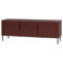 WOOOD WOOOD Gunnar Tv Meubel 154 cm - Grenen - Bordeauxrood - 56x154x44