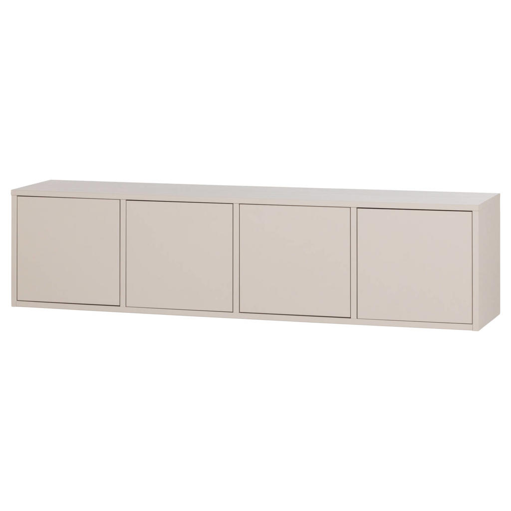 WOOOD Merel Tv Meubel - Grenen - Dust - 49,5x198x39,5 cm