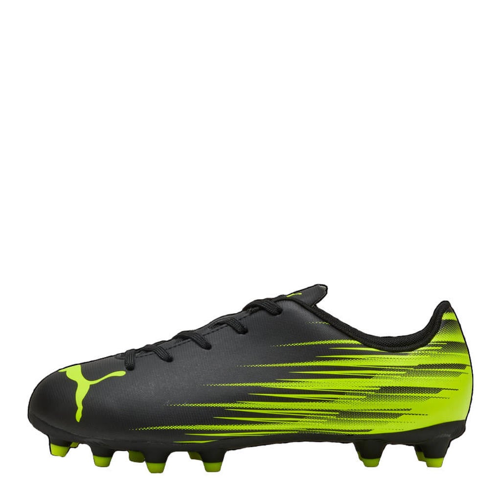 Zwart en gele jongens en meisjes Puma Attacanto II FG AG junior voetbalschoenen - van imitatieleer/voering: mesh/voetbed: eva