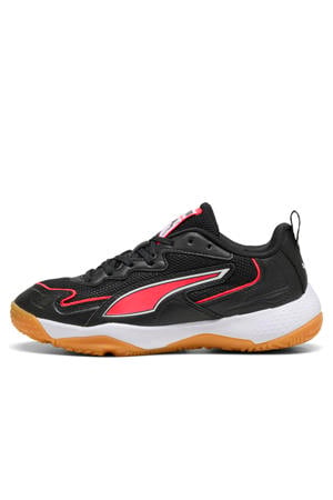 Solarflash junior imitatieleren voetbalschoenen - zwart/rood