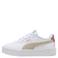 Puma Carina 3.0 imitatieleren sneakers - wit/ecru