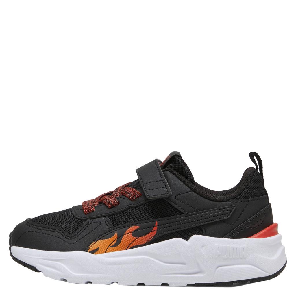 Zwarte jongens en meisjes Puma Trinity 2 mesh sneakers van mesh-pu/voering: mesh/voetbed: eva met veters