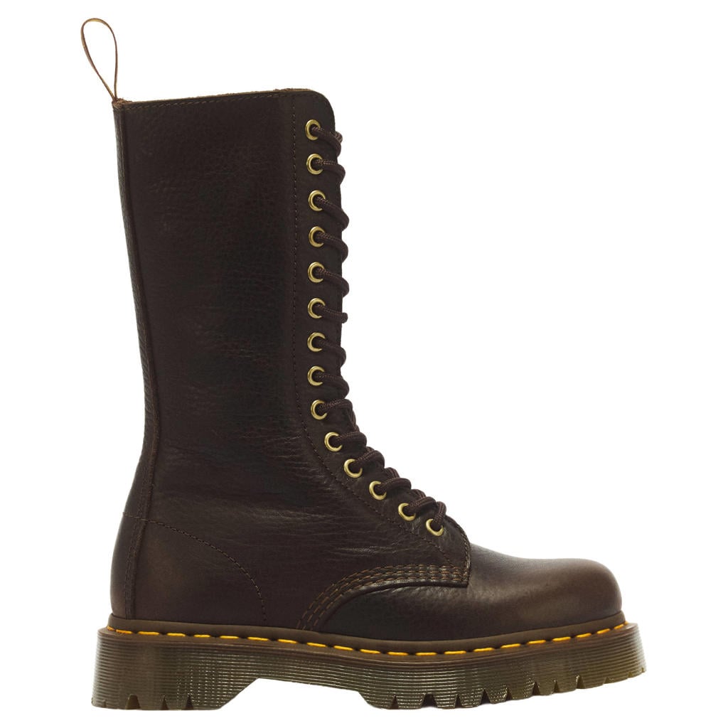 Donkerblauwe dames Dr. Martens 1b99 leren veterboots -