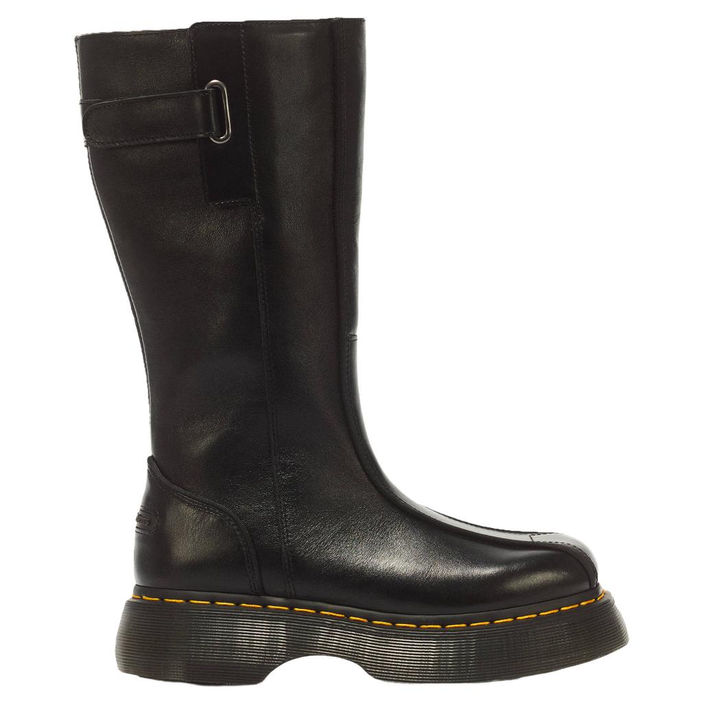 Zwarte dames Dr. Martens Buzz Hi leren laarzen - met ritssluiting