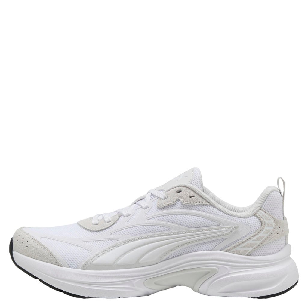 Witte unisex Puma Softride Escalate mesh sneakers - van mesh-pu/voering: mesh/voetbed: eva met veters