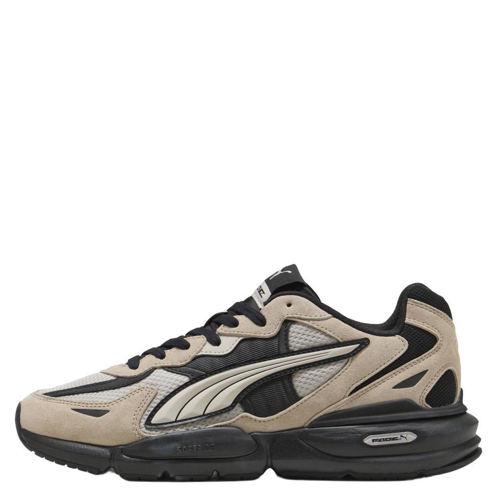 Zwart en ecru heren Puma Fade mesh sneakers - van mesh-suède/voering: mesh/voetbed: eva met veters