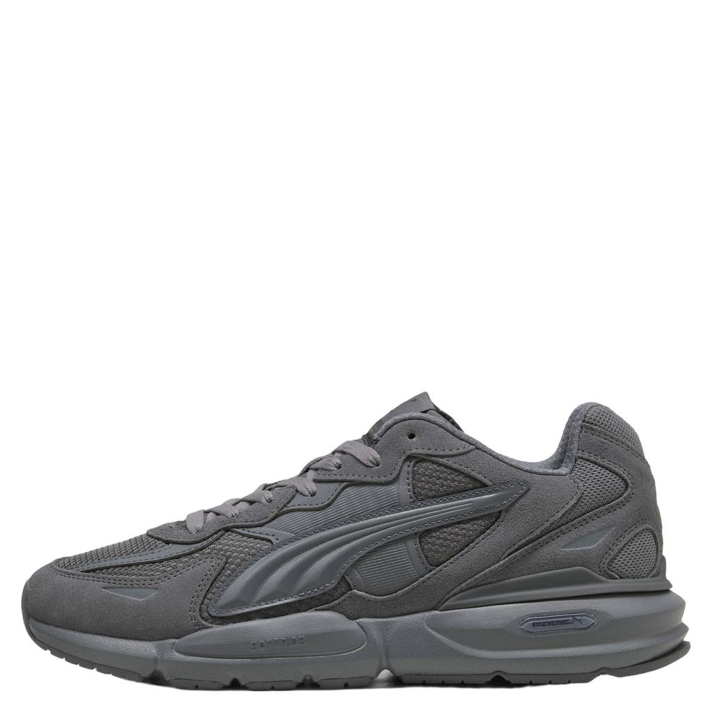 Antraciet en grijze heren Puma fade mesh sneakers - van mesh-suède/voering: mesh/voetbed: eva met veters