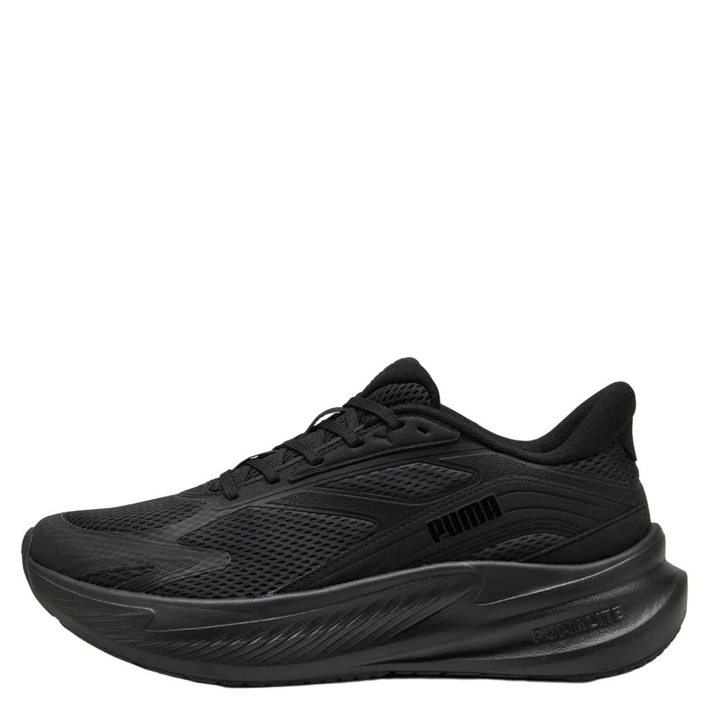 Zwarte heren Puma MaxStride Lite mesh hardloopschoenen -