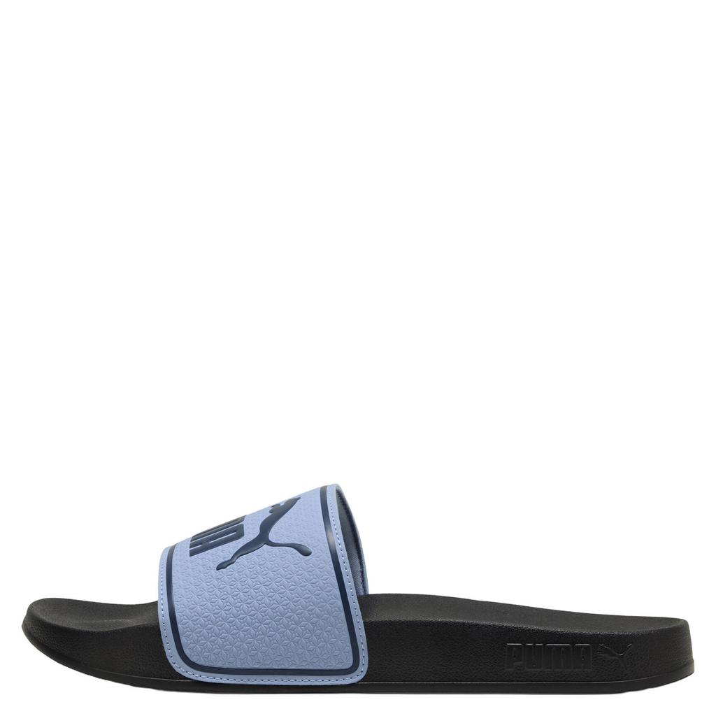 Blauw en donkerblauwe unisex Puma Leadcat 2.0 BX badslippers met logo - van rubber