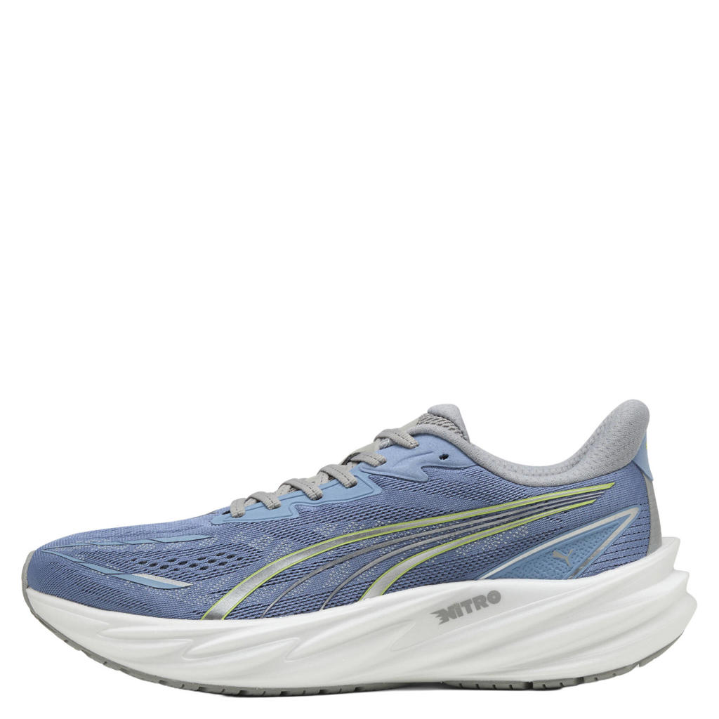 Blauwe heren Puma Velocity Nitro 5 mesh hardloopschoenen - met veters
