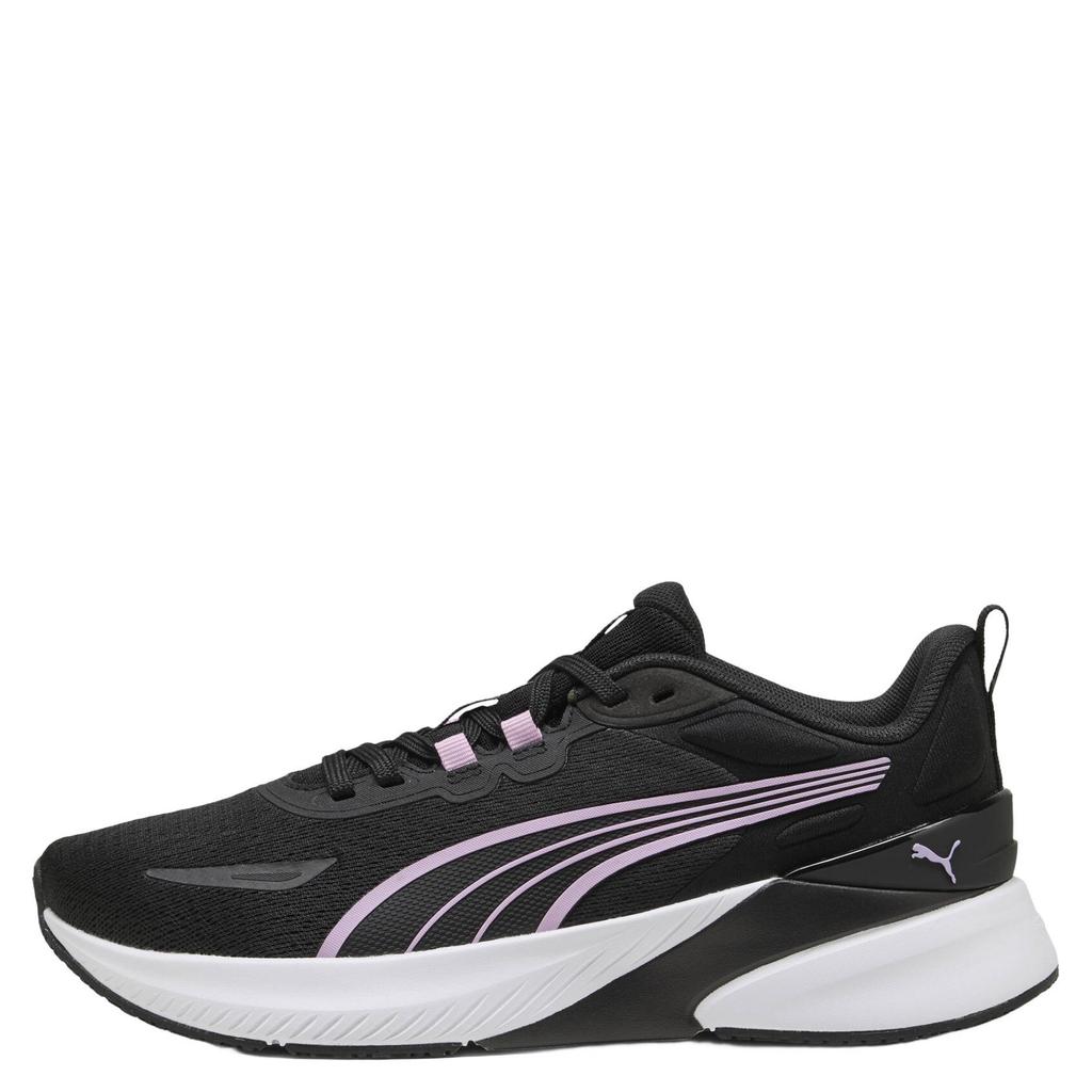 Zwart en roze unisex Puma Agile Lite mesh fitnessschoenen - met veters