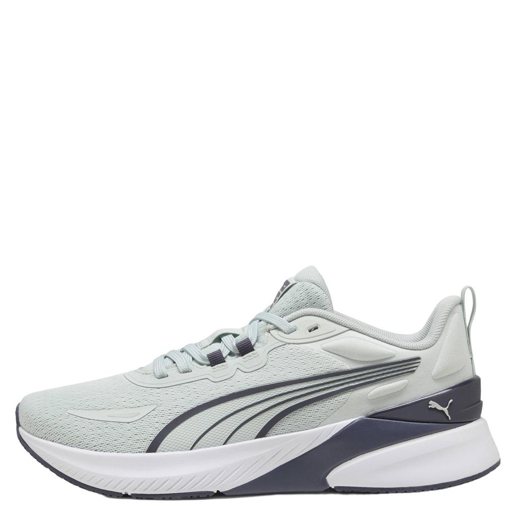 Mintgroen en zwarte unisex Puma Agile Lite mesh fitnessschoenen - met veters