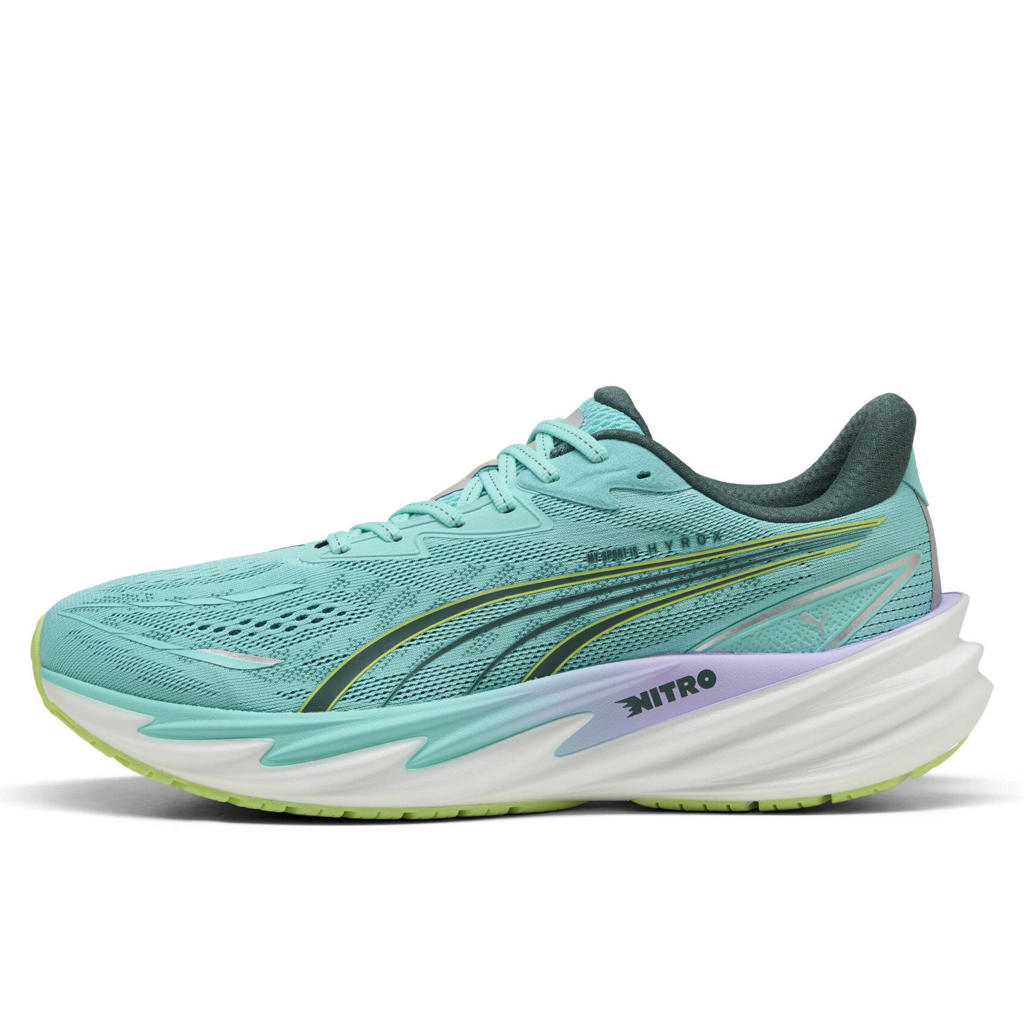 Turquoise heren Puma x Hyrox Velocity Nitro 5 hardloopschoenen - met veters