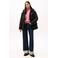 Tommy Jeans gewatteerde winterjas met logo - zwart
