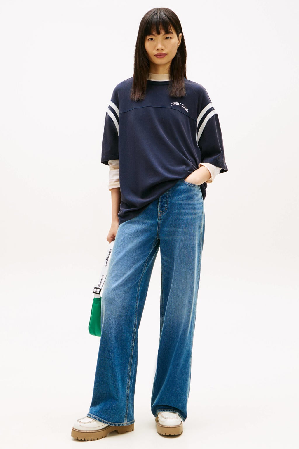 Tommy Jeans wide leg jeans - mediumblauw