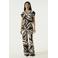 Garcia blousetop met print - bruin