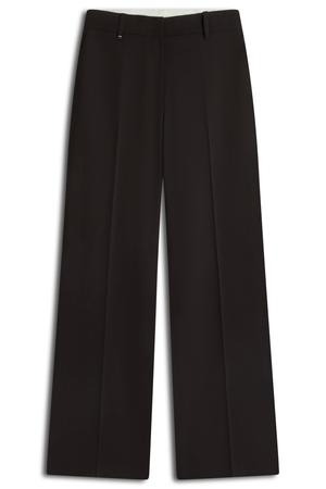 straight leg pantalon - donkerbruin
