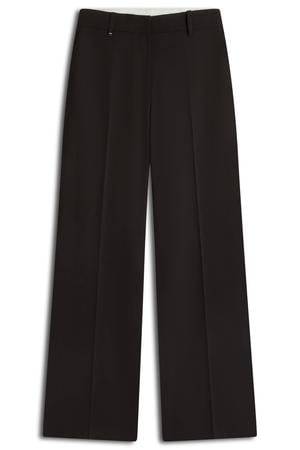 straight leg pantalon - donkerbruin